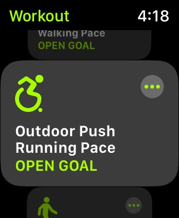 Outdoor Push Walking Pace