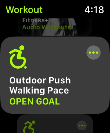 Outdoor Push Walking Pace